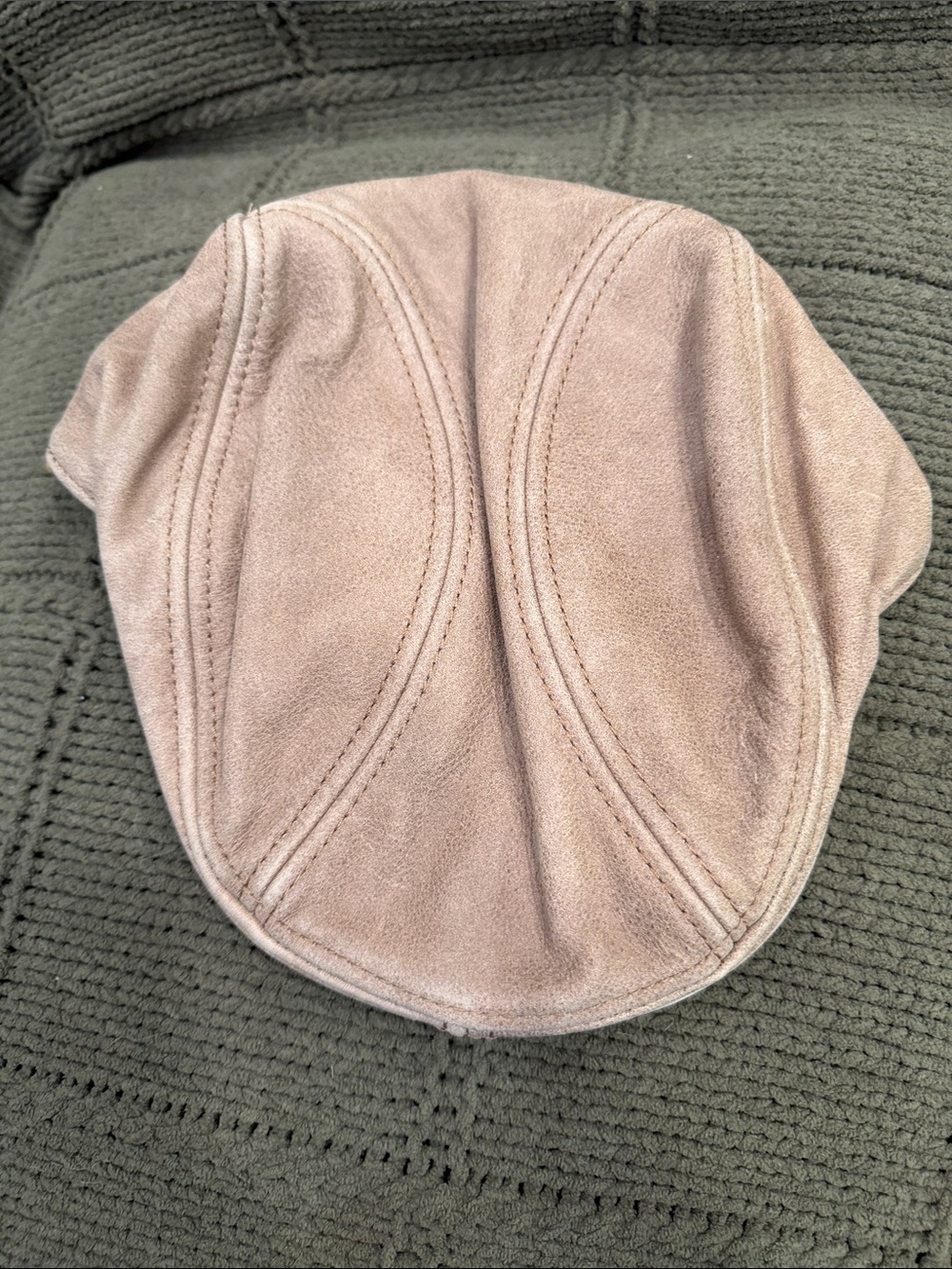 Scala Taupe Suede Flat Cap
